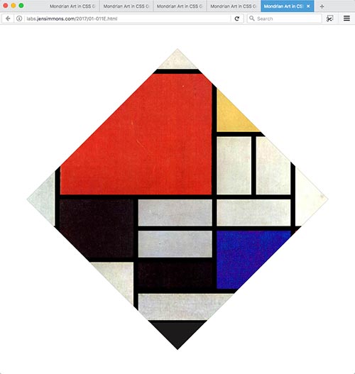 Mondrian Art in CSS Grid | Jen Simmons